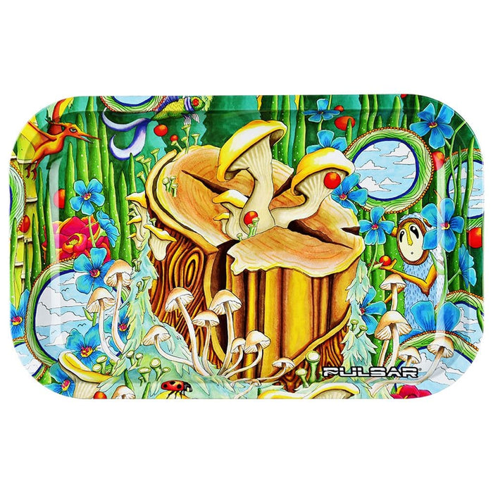 Pulsar Metal Rolling Tray - Where Love Is Alive / 11"x7" - Toker Supply