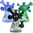 Pulsar Molecule Glass Water Pipe - 7" / 14mm F / Colors Vary - Toker Supply