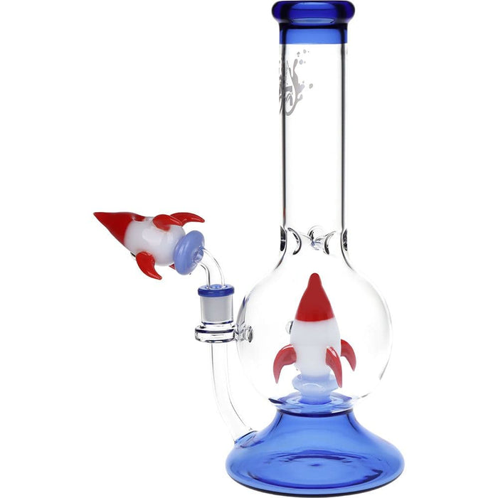 Pulsar Rocketship Glass Water Pipe - 12" / 14mm F - Toker Supply