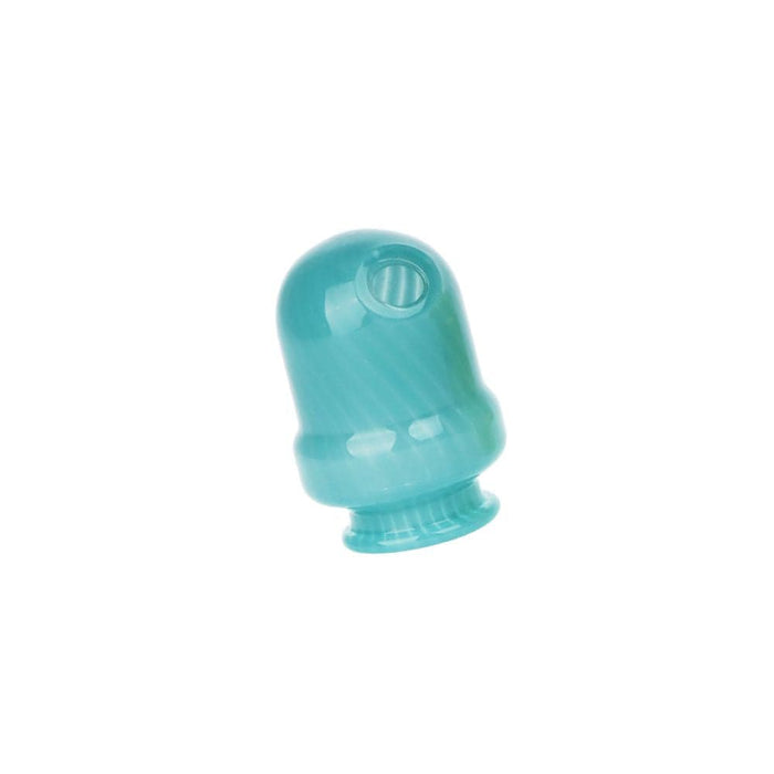 Pulsar Round Tip Glass Mouthpeice Attachment for Puffco Pivot w/ Display Stand - Colors Vary - Toker Supply