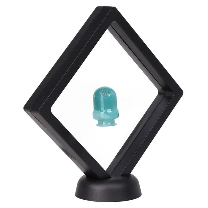 Pulsar Round Tip Glass Mouthpeice Attachment for Puffco Pivot w/ Display Stand - Colors Vary - Toker Supply