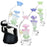 Pulsar Shroom Cluster Bubbler Attachment for Puffco Peak Pro-5.25"/Colors Vary - Toker Supply