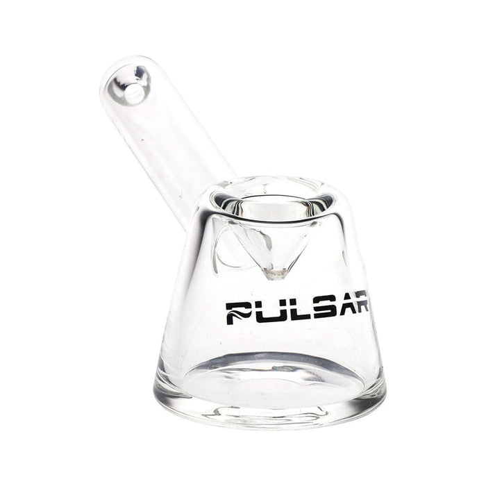 Pulsar Slant Neck Beaker Glass Water Pipe Zippered Case Travel Kit - 7" / Clear - Toker Supply