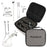 Pulsar Slant Neck Beaker Glass Water Pipe Zippered Case Travel Kit - 7" / Clear - Toker Supply