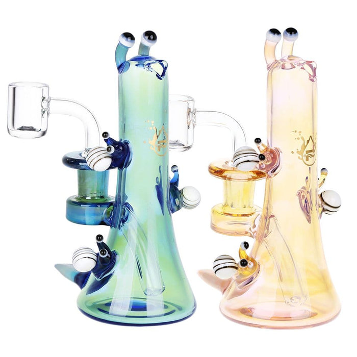 Pulsar Snail Smoochies Glass Dab Rig | 6" | 14mm F - Toker Supply