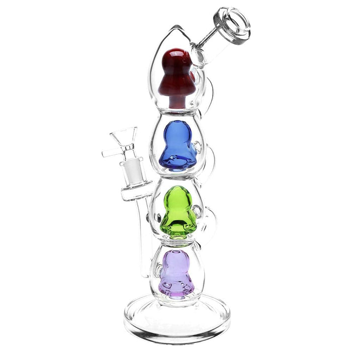 Pulsar Stacks on Stacks Glass Water Pipe - 11.75" - Toker Supply