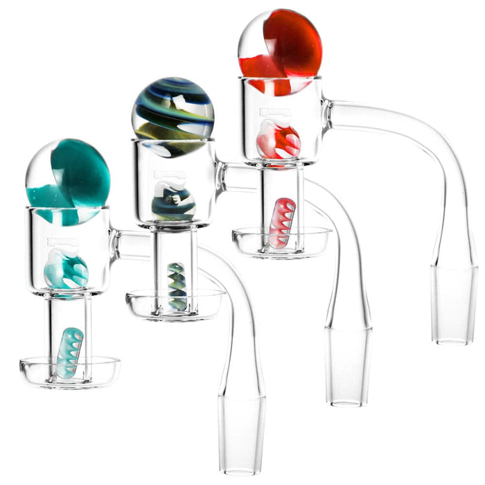 Pulsar Terp Slurper Twist Set w/ Banger - 4pc/14mm M/Colors Vary - Toker Supply