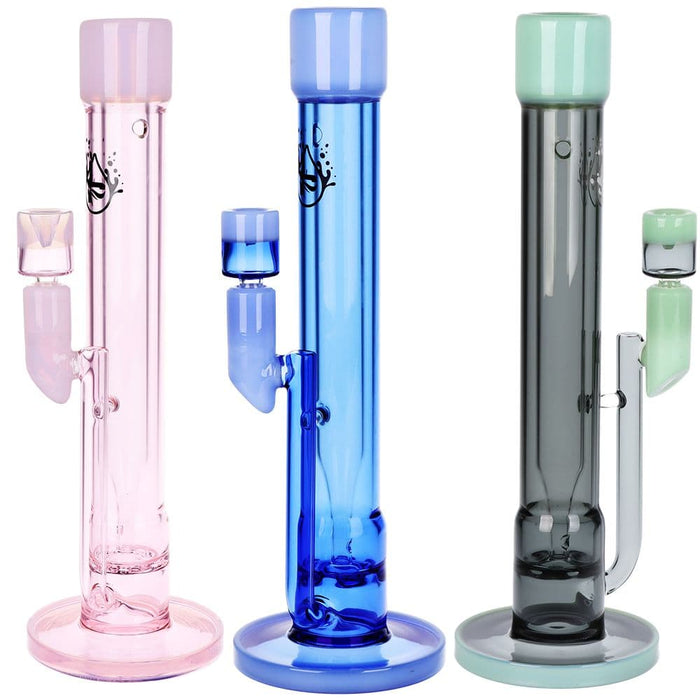 Pulsar Transporter Kicked Straight Tube Glass Water Pipe | 14" | 14mm F - Toker Supply