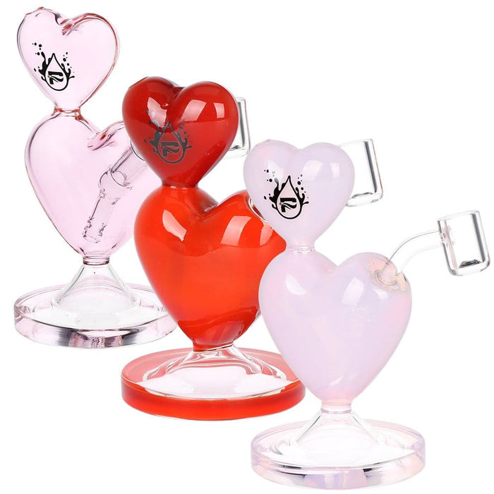 Pulsar Two-Hearted Glass Dab Rig | 6.5" | 14mm F - Toker Supply