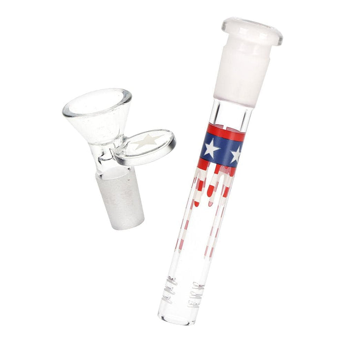 Pulsar Uncle Eagle Sam Beaker Glass Water Pipe - 9.75" / 14mm F - Toker Supply