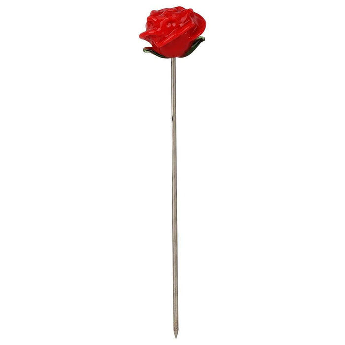 Pulsar Valentine's Hearts 'n' Roses Glass Herb Pipe Duo - 10" / 14mm F - Toker Supply