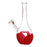 Pulsar Valentines Heart Vase Glass Water Pipe - 8.25" / 14mm F - Toker Supply