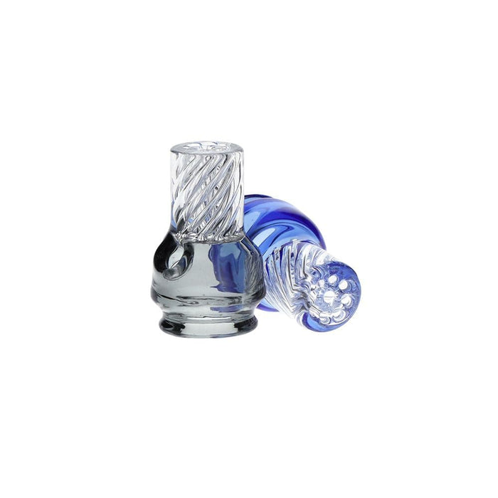 Pulsar Vortex Glass Mouthpiece Attachement for Puffco Pivot w/ Display Stand - Colors Vary - Toker Supply
