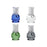 Pulsar Vortex Glass Mouthpiece Attachement for Puffco Pivot w/ Display Stand - Colors Vary - Toker Supply