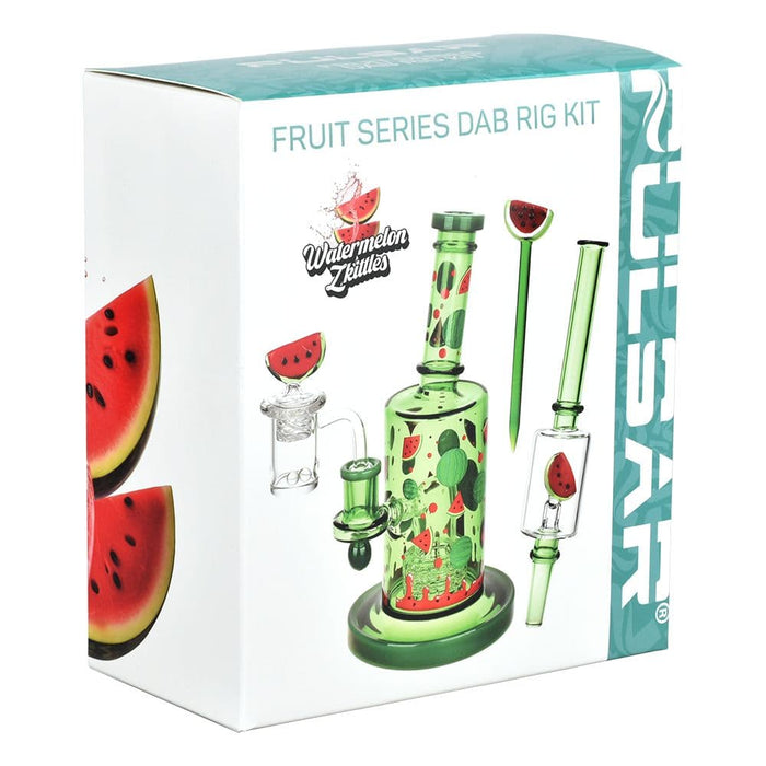 Pulsar Watermelon Zkittles Glow In The Dark Dab Rig Kit - 8" / 14mm F - Toker Supply