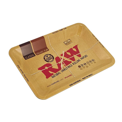 Raw Aluminum High Sided Rolling Tray - Mini 7" x 5" - Toker Supply