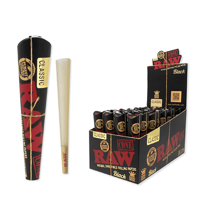 RAW Black Classic Cones - Toker Supply