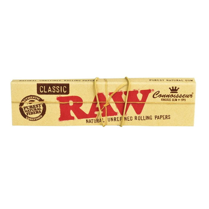 Raw Connoisseur Rolling Papers w/ Tips - Toker Supply