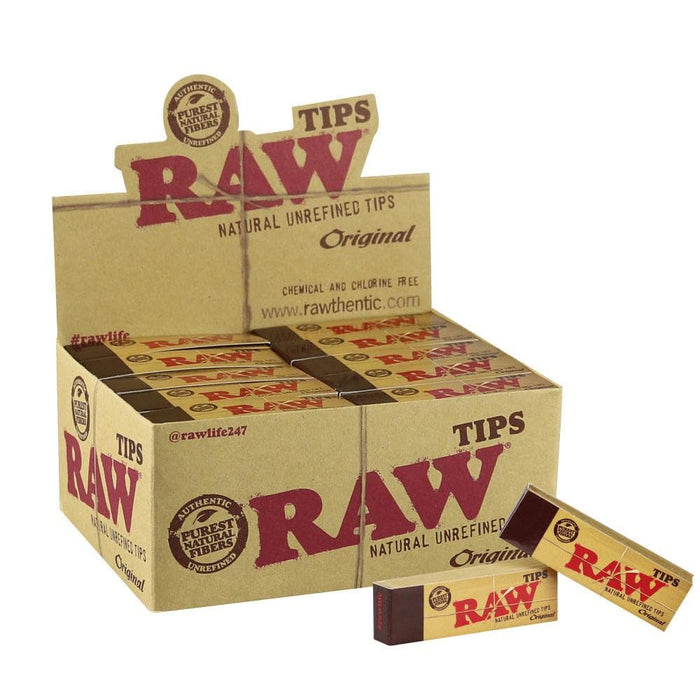 RAW Natural Unrefined Tips - Toker Supply