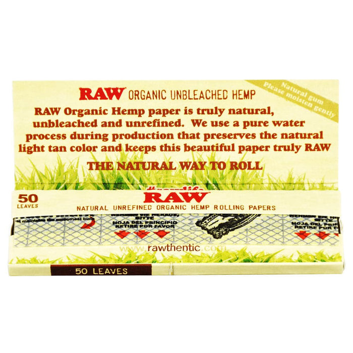 Raw Organic Hemp Rolling Papers - Toker Supply