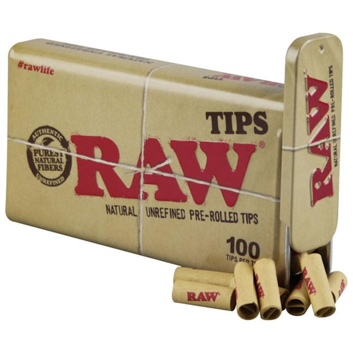 Raw Pre-Rolled Tips Tin - Toker Supply