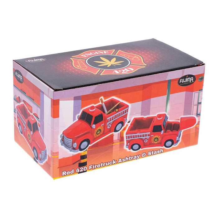 RED 420 LIGHT-UP FIRETRUCK ASHTRAY & STASH - Toker Supply