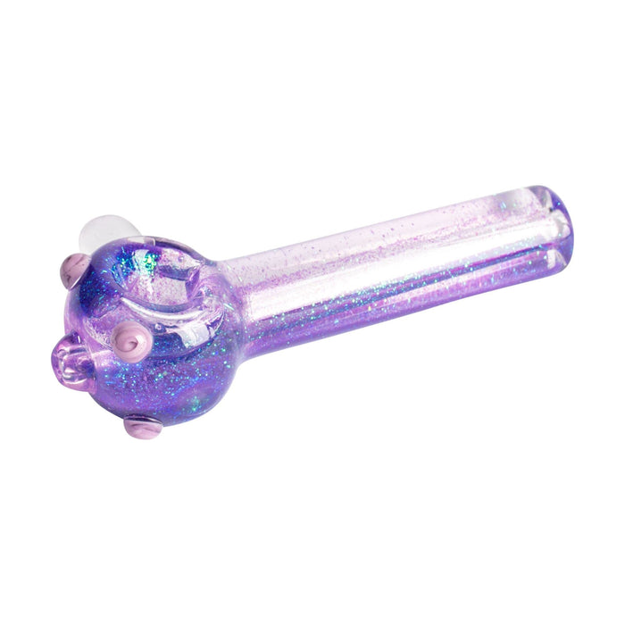 Red Eye Glass 4.5" Sparkle Liquid Glass Pipe - Toker Supply
