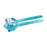 Red Eye Glass 4.5" Sparkle Liquid Glass Pipe - Toker Supply