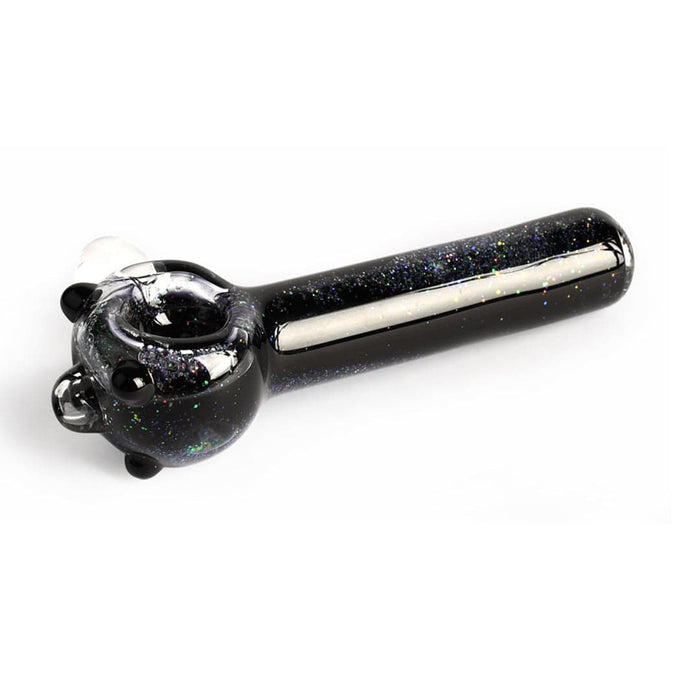 Red Eye Glass 4.5" Sparkle Liquid Glass Pipe - Toker Supply