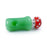 RED TOP MUSHROOM GREEN HAND PIPE - Toker Supply