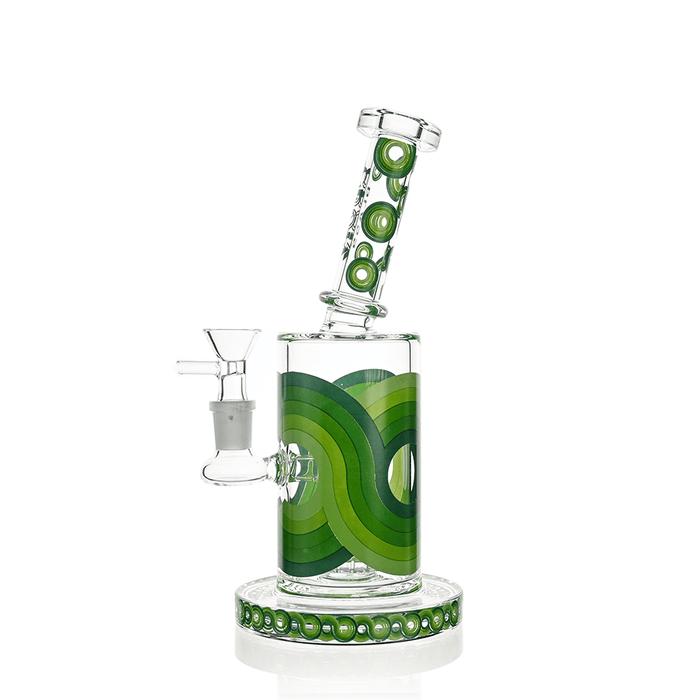 Retro Scientific Bong with Matrix Perc | Croia Glass - Toker Supply