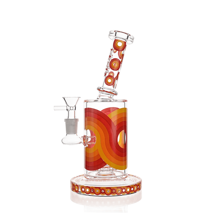 Retro Scientific Bong with Matrix Perc | Croia Glass - Toker Supply