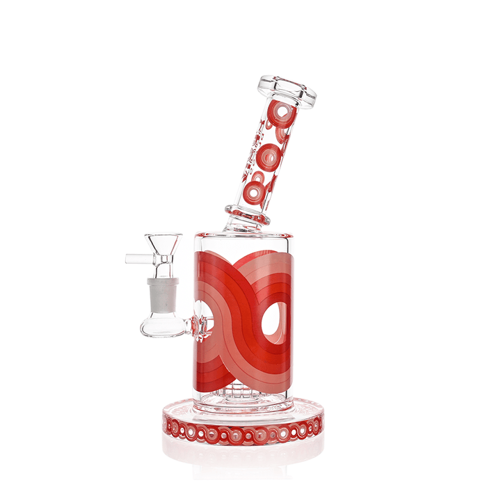 Retro Scientific Bong with Matrix Perc | Croia Glass - Toker Supply
