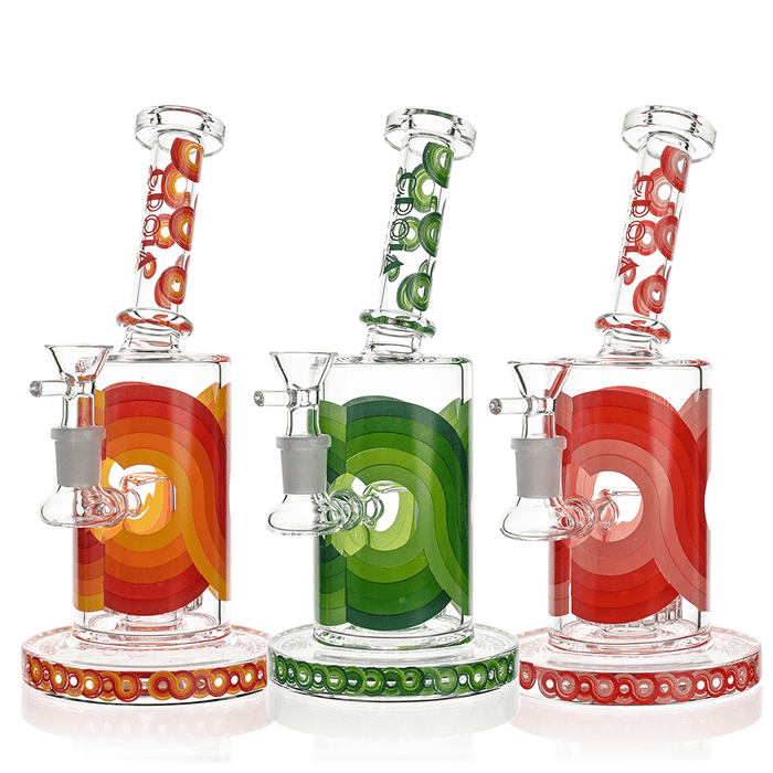 Retro Scientific Bong with Matrix Perc | Croia Glass - Toker Supply