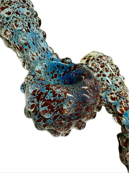 Ripkitty 5" Blue Spike Spoon Dry Herb Hand Pipe - Toker Supply