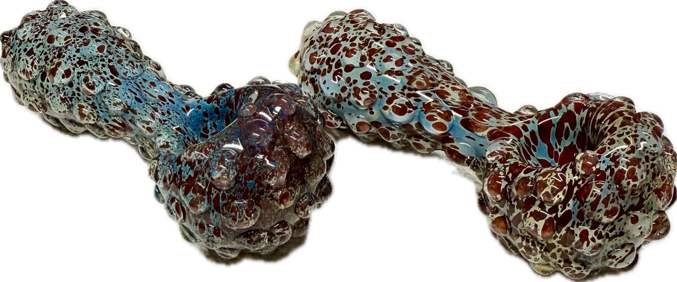 Ripkitty 5" Blue Spike Spoon Dry Herb Hand Pipe - Toker Supply