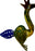 Ripkitty 5” Peacock Dry Herb Hand Pipe Borosilicate Glass - Colors May Vary - Toker Supply