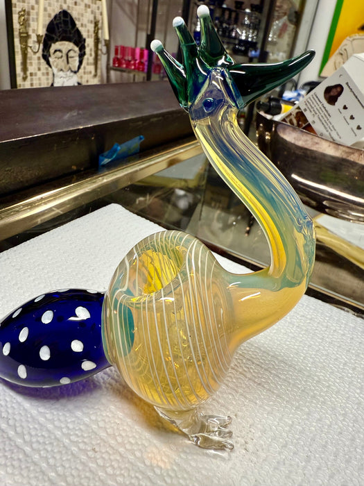 Ripkitty 5” Peacock Dry Herb Hand Pipe Borosilicate Glass - Colors May Vary - Toker Supply