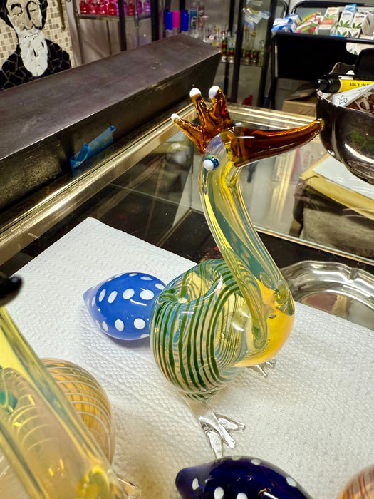 Ripkitty 5” Peacock Dry Herb Hand Pipe Borosilicate Glass - Colors May Vary - Toker Supply