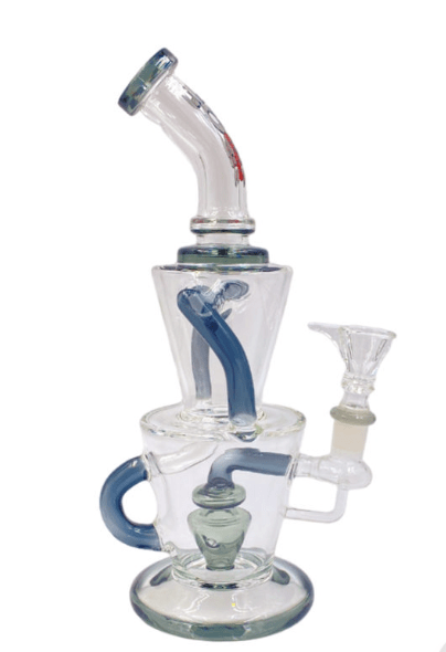 Rock Glass 10" Multi Layer Double Chamber Recycler - Toker Supply