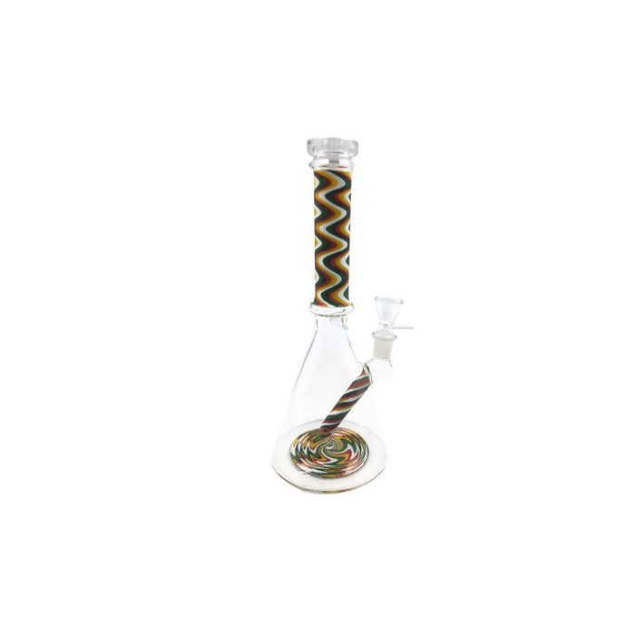 Rock Glass 10" PsychoWave Beaker - Toker Supply
