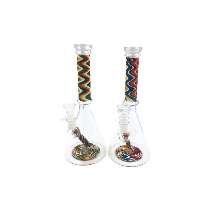 Rock Glass 10" PsychoWave Beaker - Toker Supply