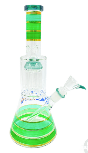Rock Glass 12'' Beaker With Tree Perc Bong - Toker Supply