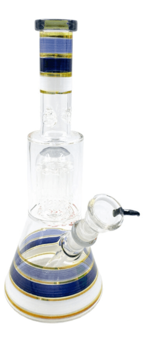 Rock Glass 12'' Beaker With Tree Perc Bong - Toker Supply