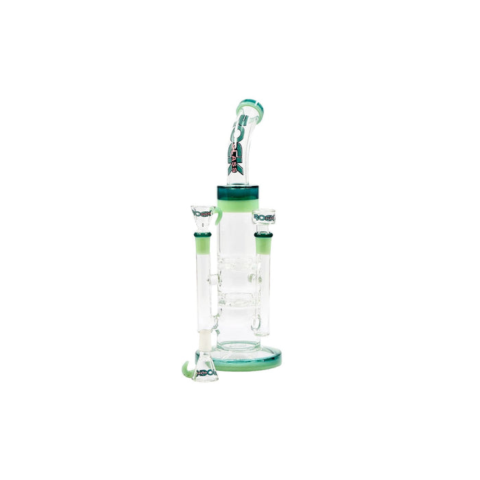 Rock Glass 12" TwinFlow Honeycomb - Toker Supply