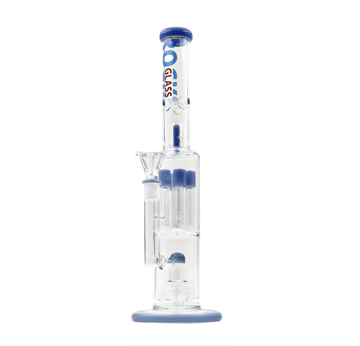 Rock Glass 16" Double Perc Bong - Toker Supply