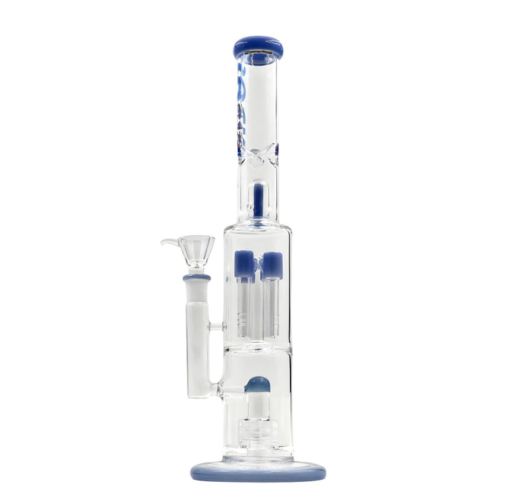 Rock Glass 16" Double Perc Bong - Toker Supply
