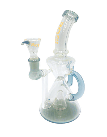 Rock Glass 8" Triangle Perc Recycler - Toker Supply