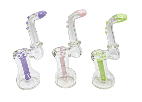 Rock Glass Dotted Bubbler - Toker Supply