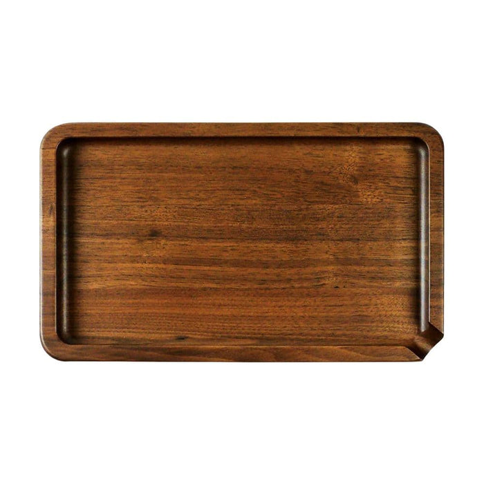 RYOT Wood Rolling Tray - 5" x 9" / Walnut - Toker Supply